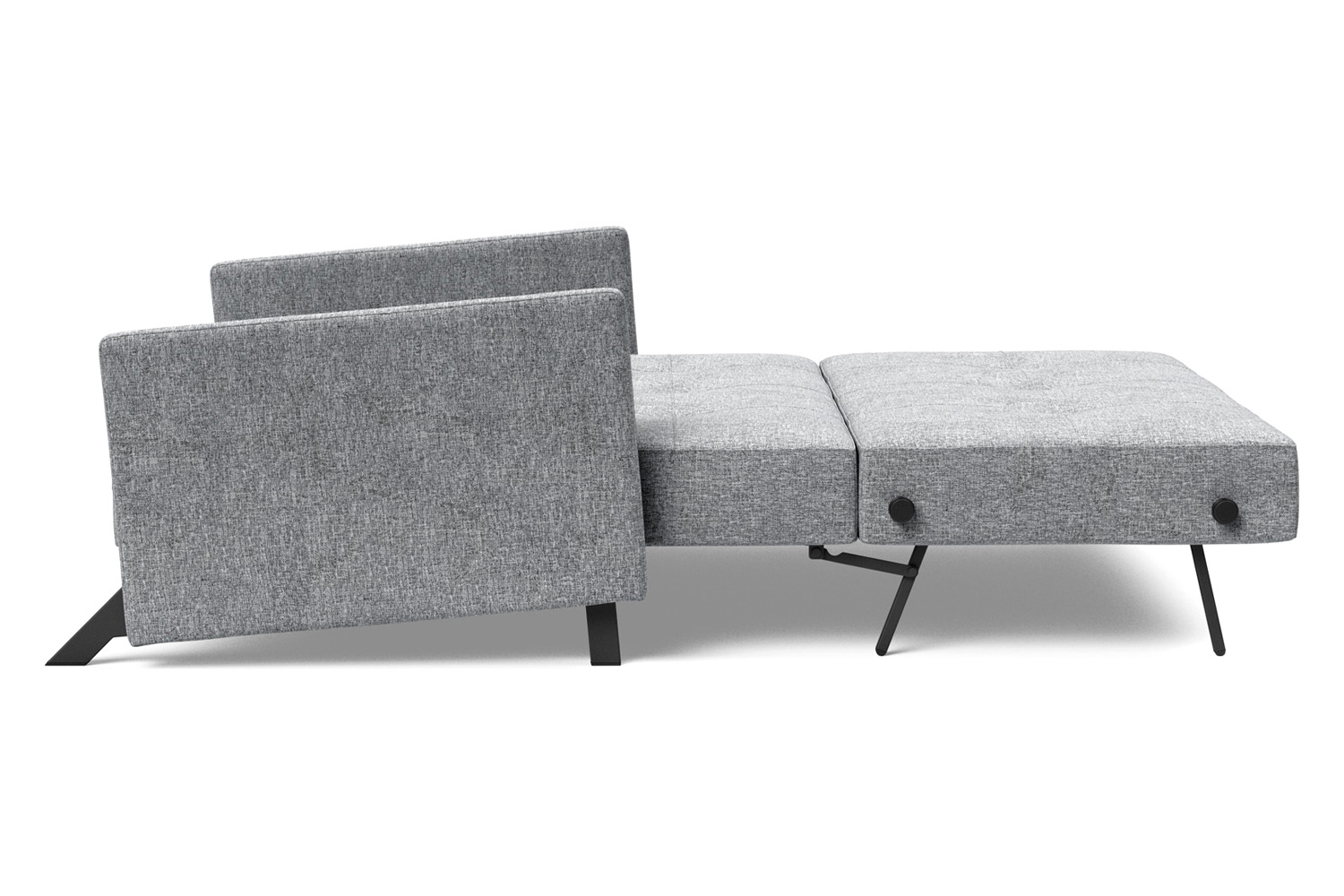 Innovation Living Cubed Full Size Sofa Bed with Arms - 565 Twist Granite