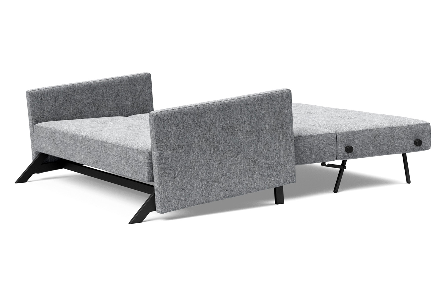 Innovation Living Cubed Full Size Sofa Bed with Arms - 565 Twist Granite