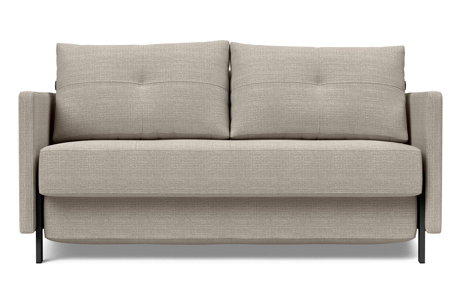 Innovation Living Cubed Full Size Sofa Bed with Arms - 579 Kenya Gravel
