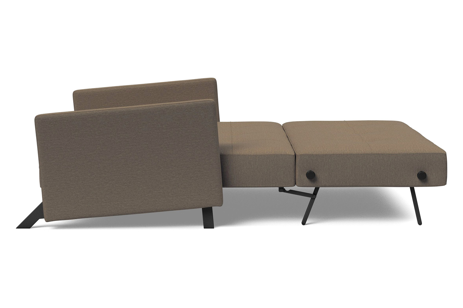 Innovation Living Cubed Full Size Sofa Bed with Arms - 585 Argus Brown