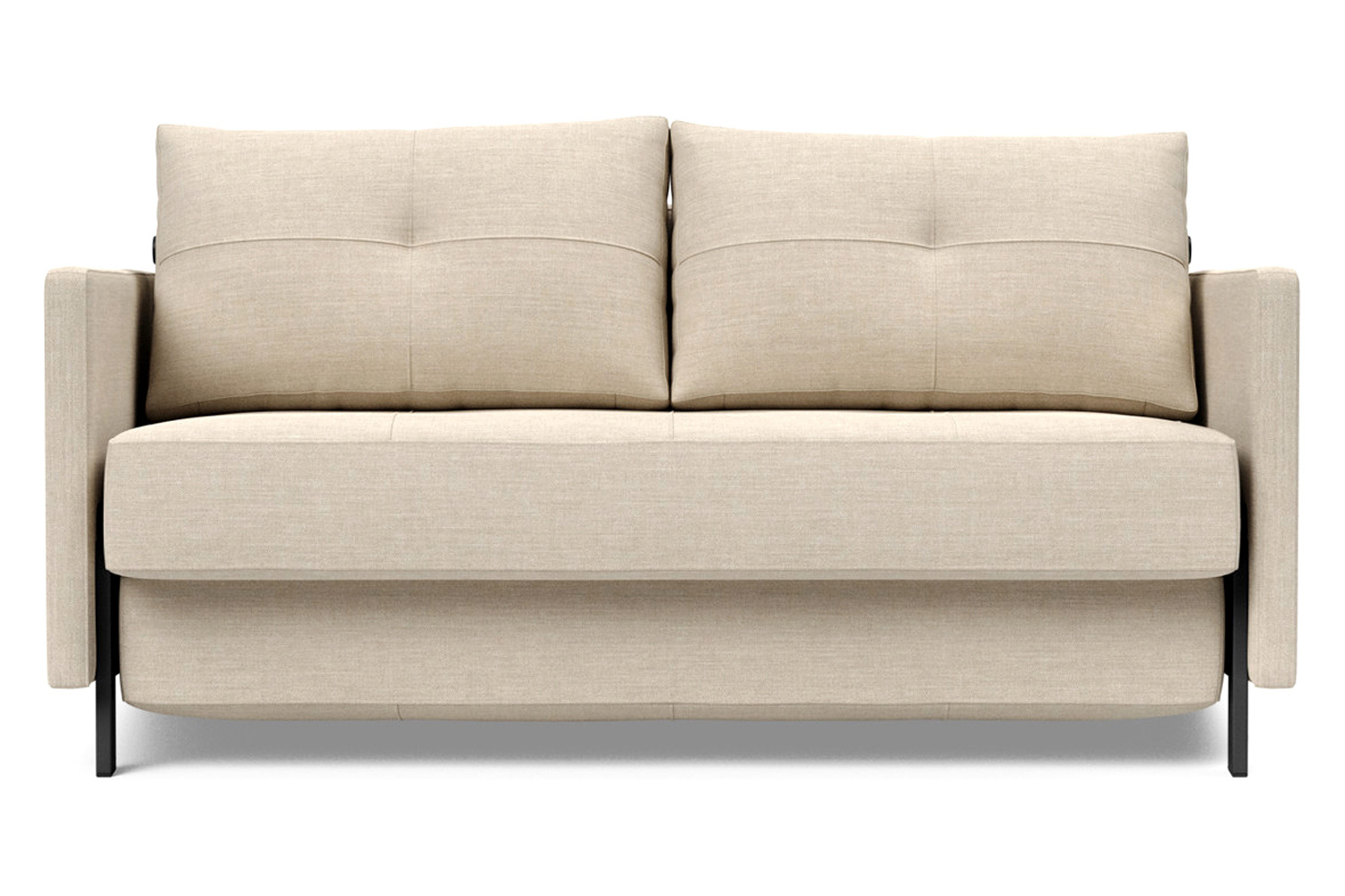 Innovation Living Cubed Full Size Sofa Bed with Arms - 586 Phobos Latte
