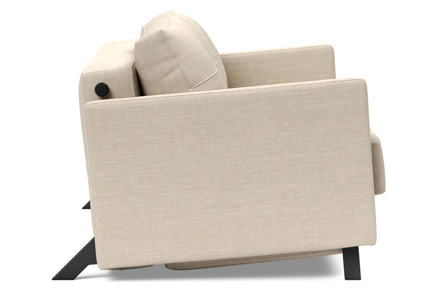Innovation Living Cubed Full Size Sofa Bed with Arms - 586 Phobos Latte