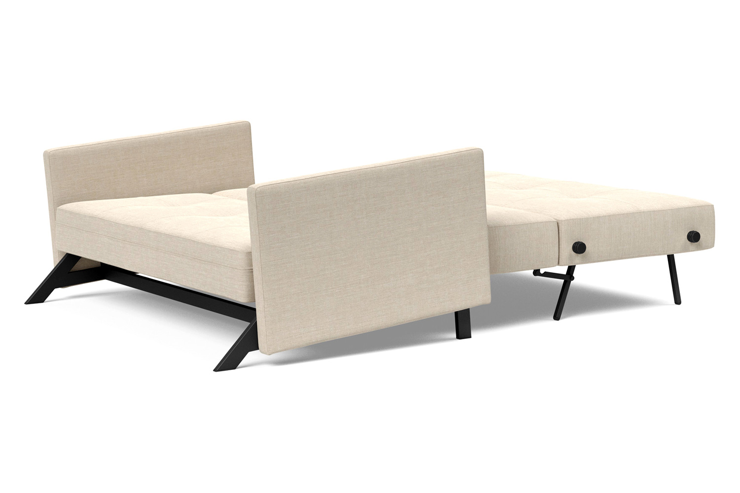 Innovation Living Cubed Full Size Sofa Bed with Arms - 586 Phobos Latte