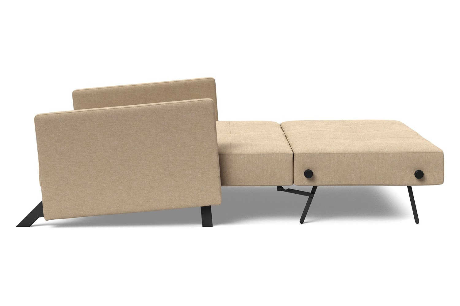 Innovation Living Cubed Full Size Sofa Bed with Arms - 587 Phobos Mocha