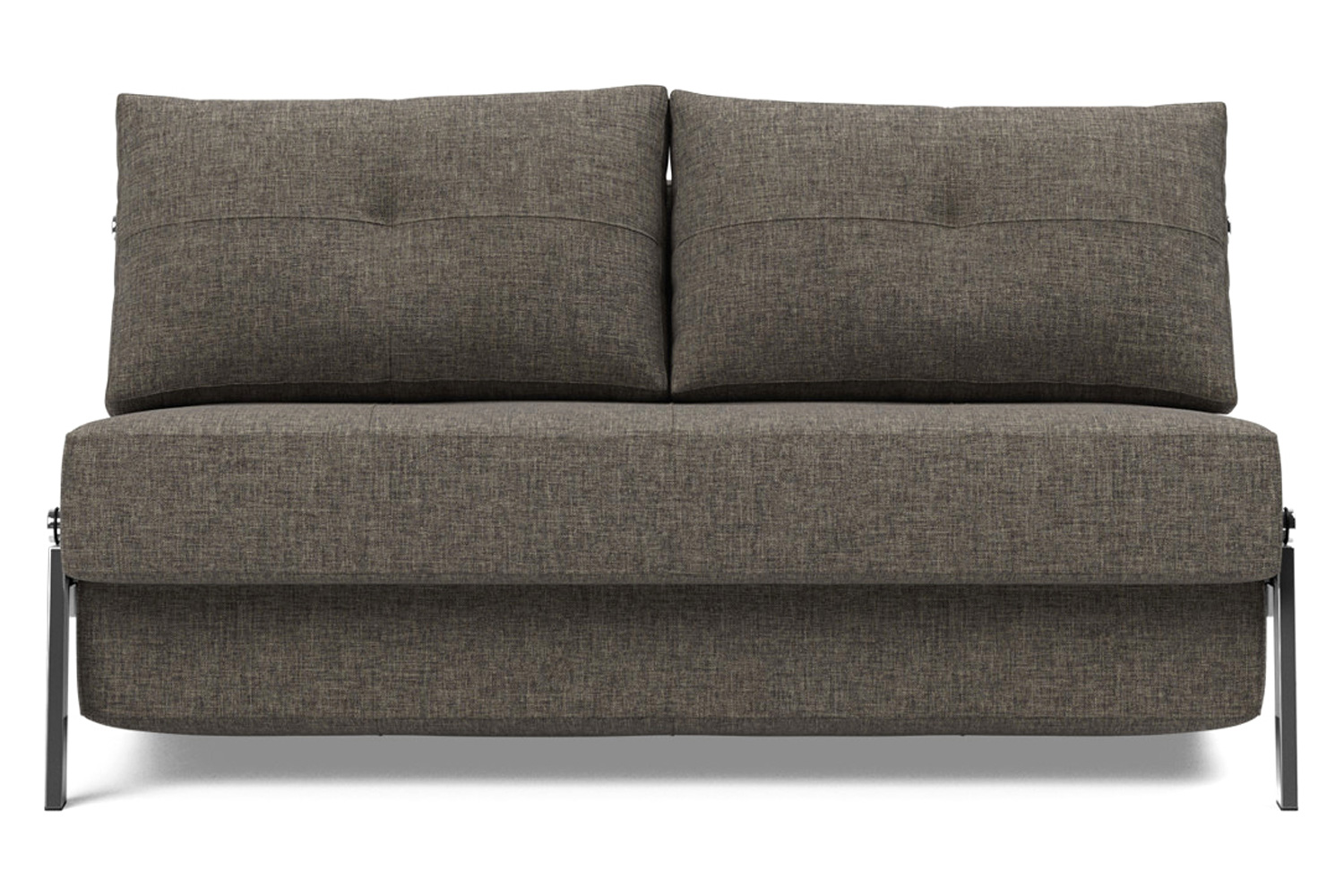 Innovation Living Cubed Full Size Sofa Bed with Chrome legs - 216 Flashtex Dark Gray