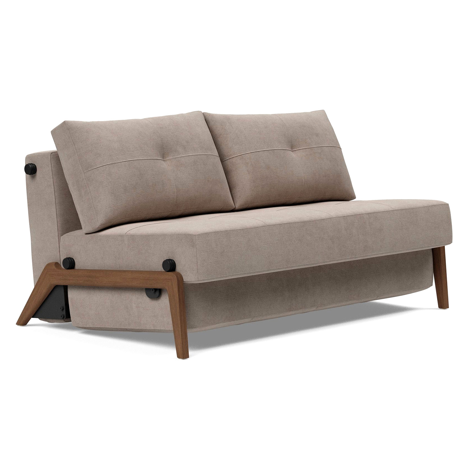 Innovation Living - Cubed Full Size Sofa Bed with Dark Wood Legs