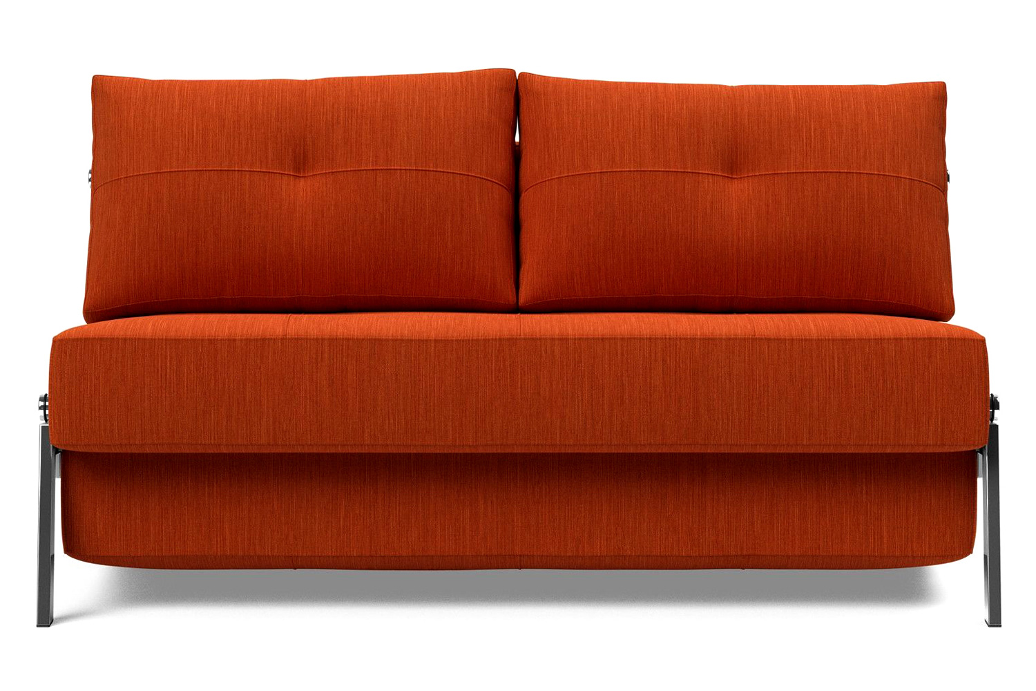 Innovation Living Cubed Full Size Sofa Bed with Chrome legs - 506 Elegance Paprika