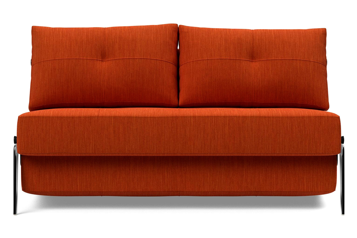 Innovation Living Cubed Full Size Sofa Bed with Alu Legs - 506 Elegance Paprika