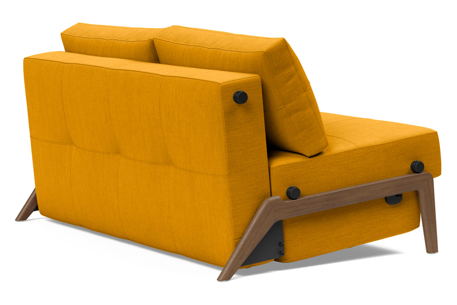 Innovation Living Cubed Full Size Sofa Bed with Dark Wood Legs - 507 Elegance Burned Curry