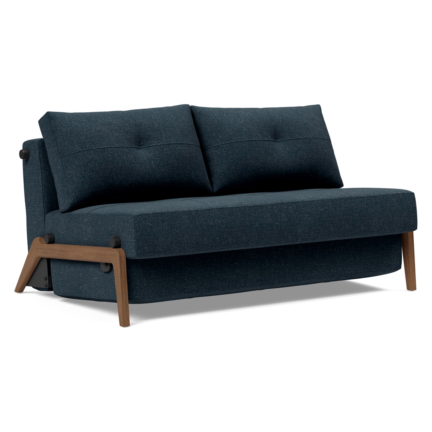 Innovation Living - Cubed Full Size Sofa Bed with Dark Wood Legs