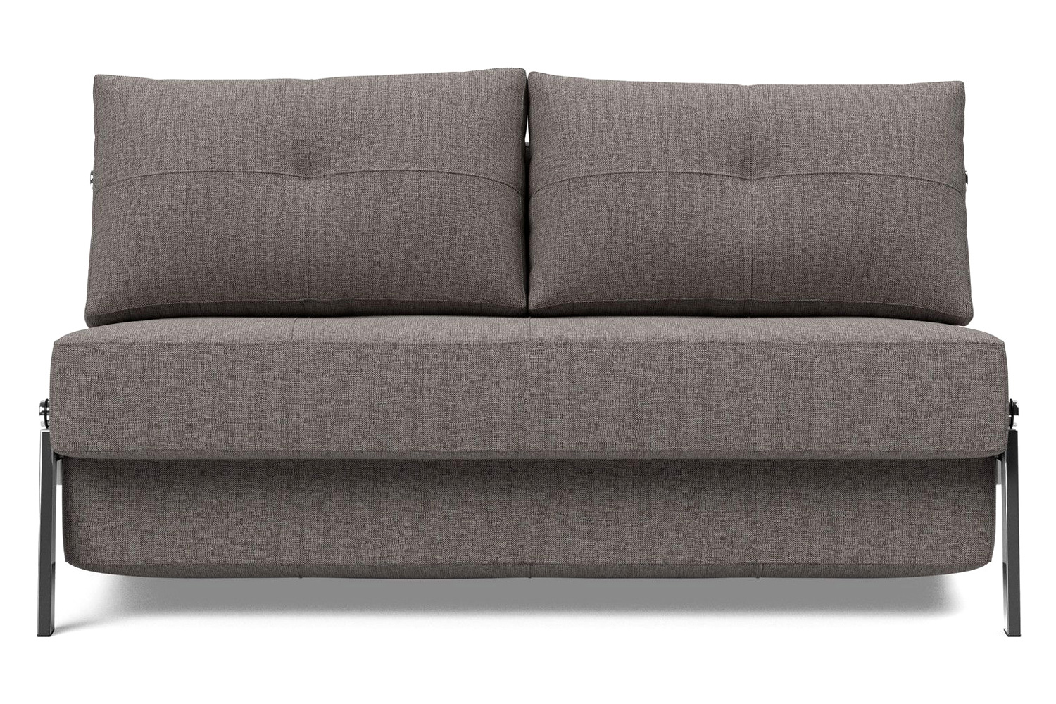 Innovation Living Cubed Full Size Sofa Bed with Chrome legs - 521 Mixed Dance Gray