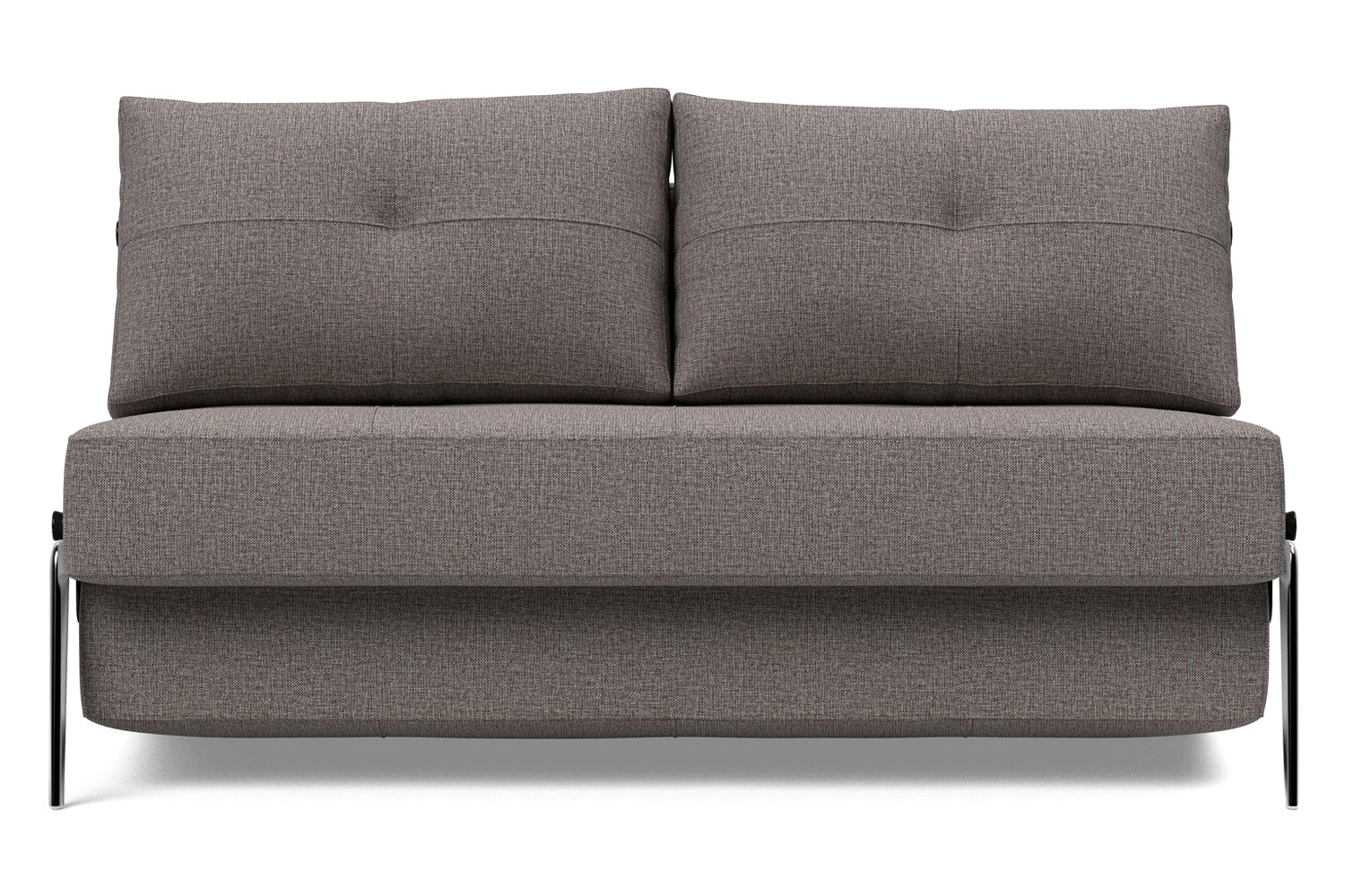 Innovation Living Cubed Full Size Sofa Bed with Alu Legs - 521 Mixed Dance Gray