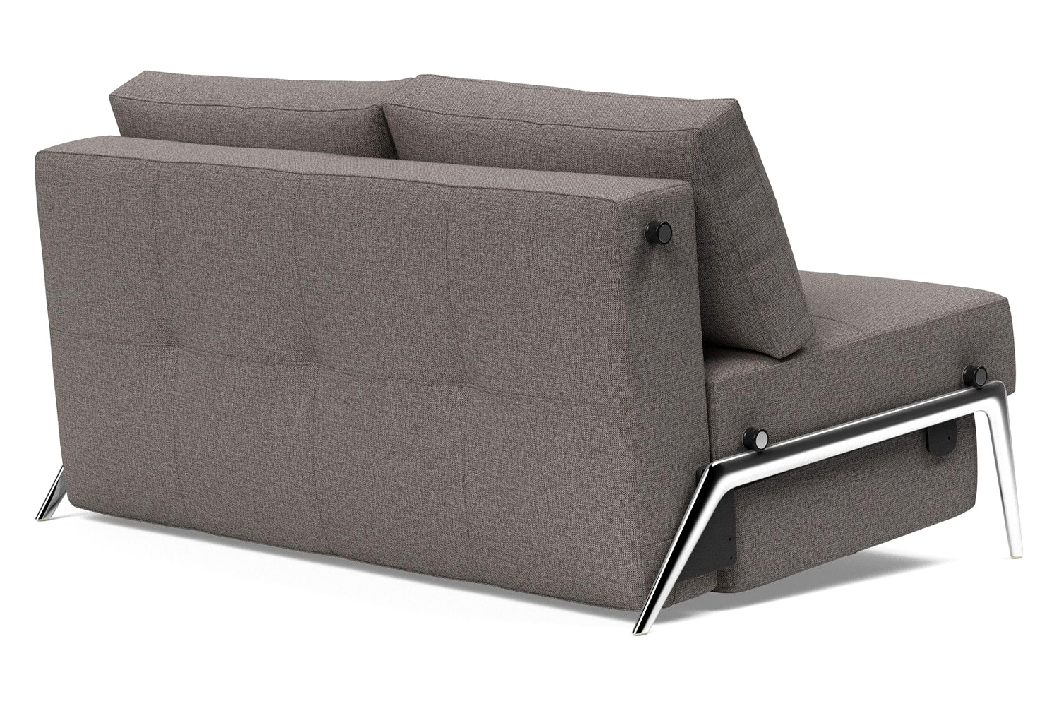 Innovation Living Cubed Full Size Sofa Bed with Alu Legs - 521 Mixed Dance Gray