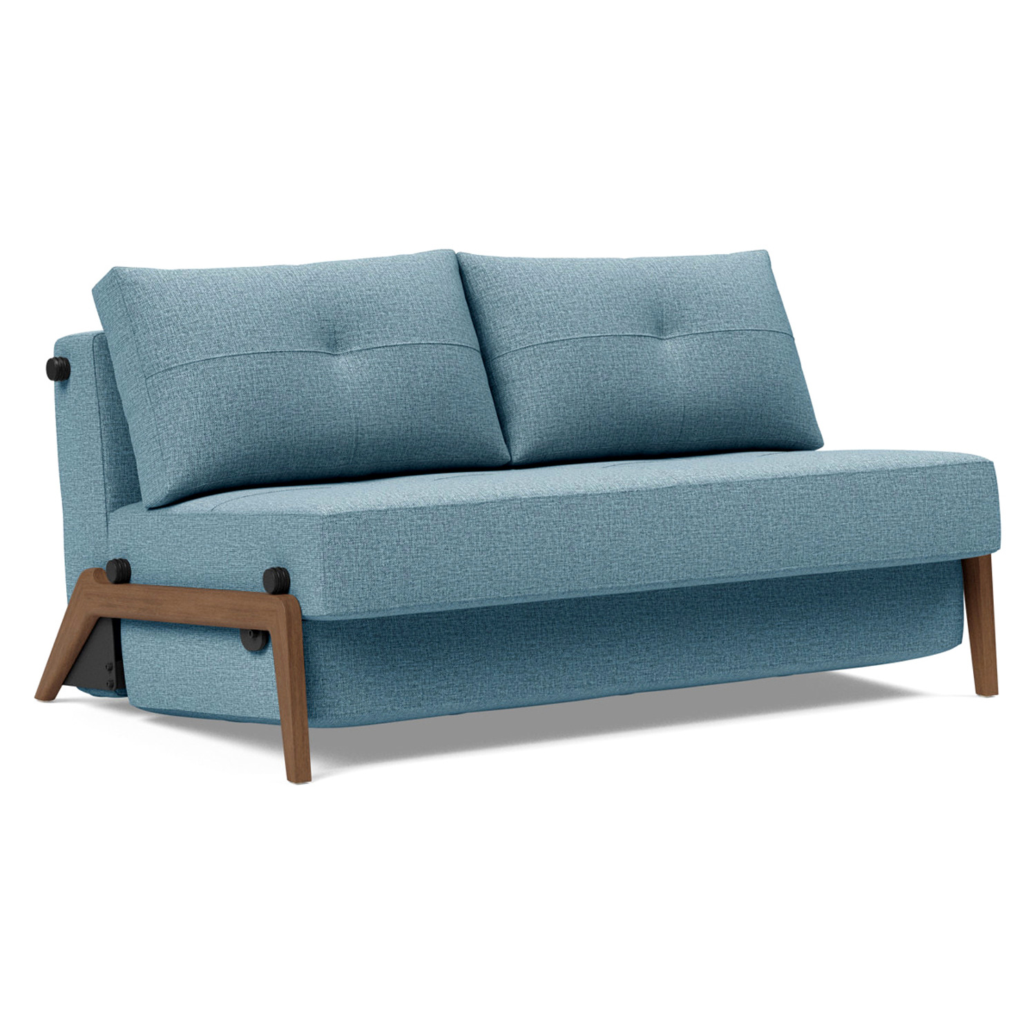 Innovation Living - Cubed Full Size Sofa Bed with Dark Wood Legs