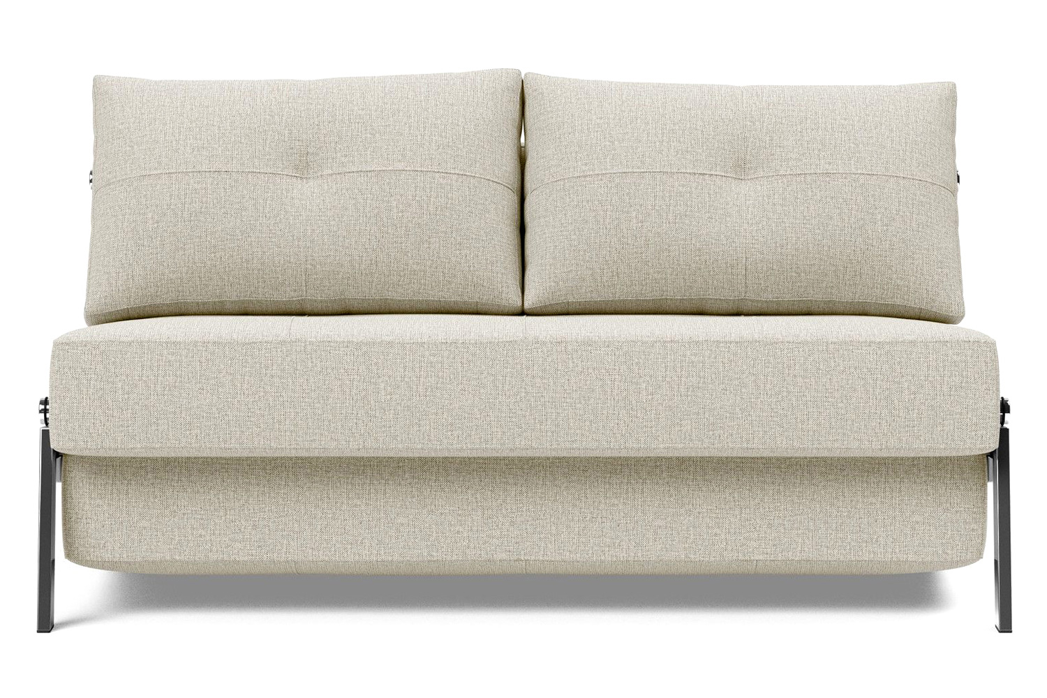 Innovation Living Cubed Full Size Sofa Bed with Chrome legs - 527 Mixed Dance Natural