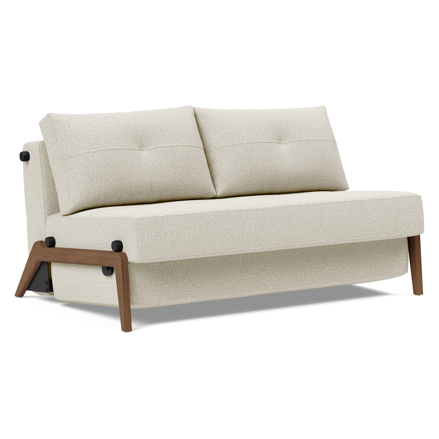 Innovation Living - Cubed Full Size Sofa Bed with Dark Wood Legs