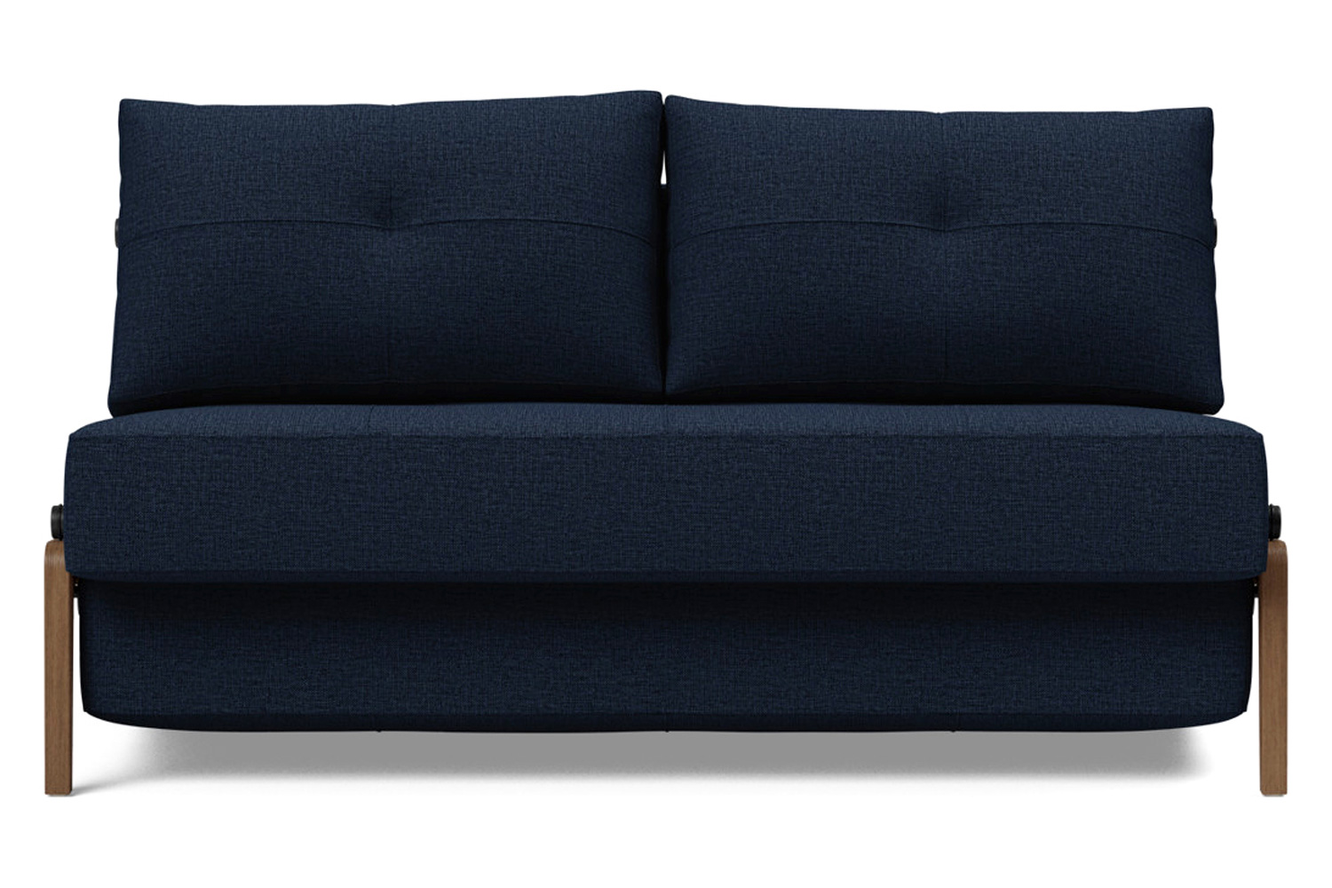 Innovation Living Cubed Full Size Sofa Bed with Dark Wood Legs - 528 Mixed Dance Blue