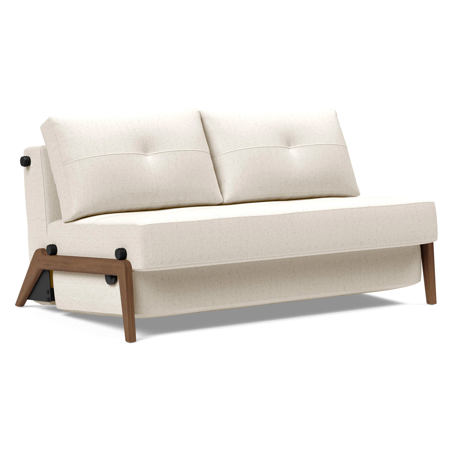 Innovation Living - Cubed Full Size Sofa Bed with Dark Wood Legs