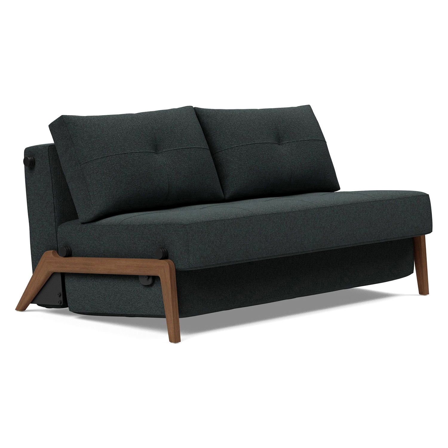 Innovation Living - Cubed Full Size Sofa Bed with Dark Wood Legs