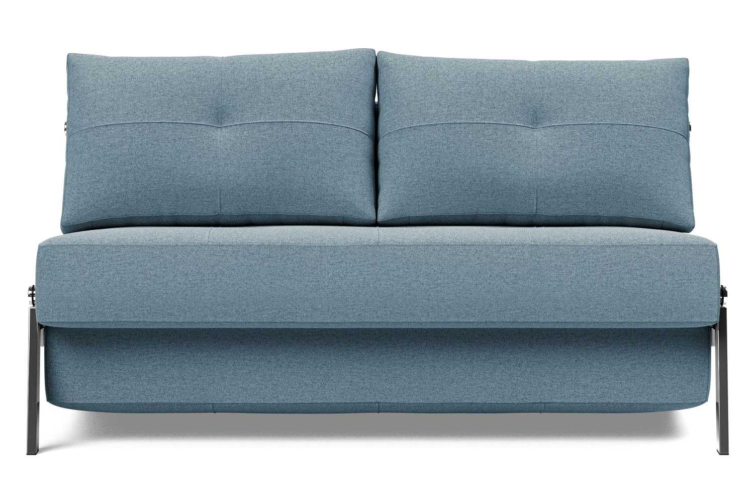 Innovation Living Cubed Full Size Sofa Bed with Chrome legs - 558 Soft Indigo