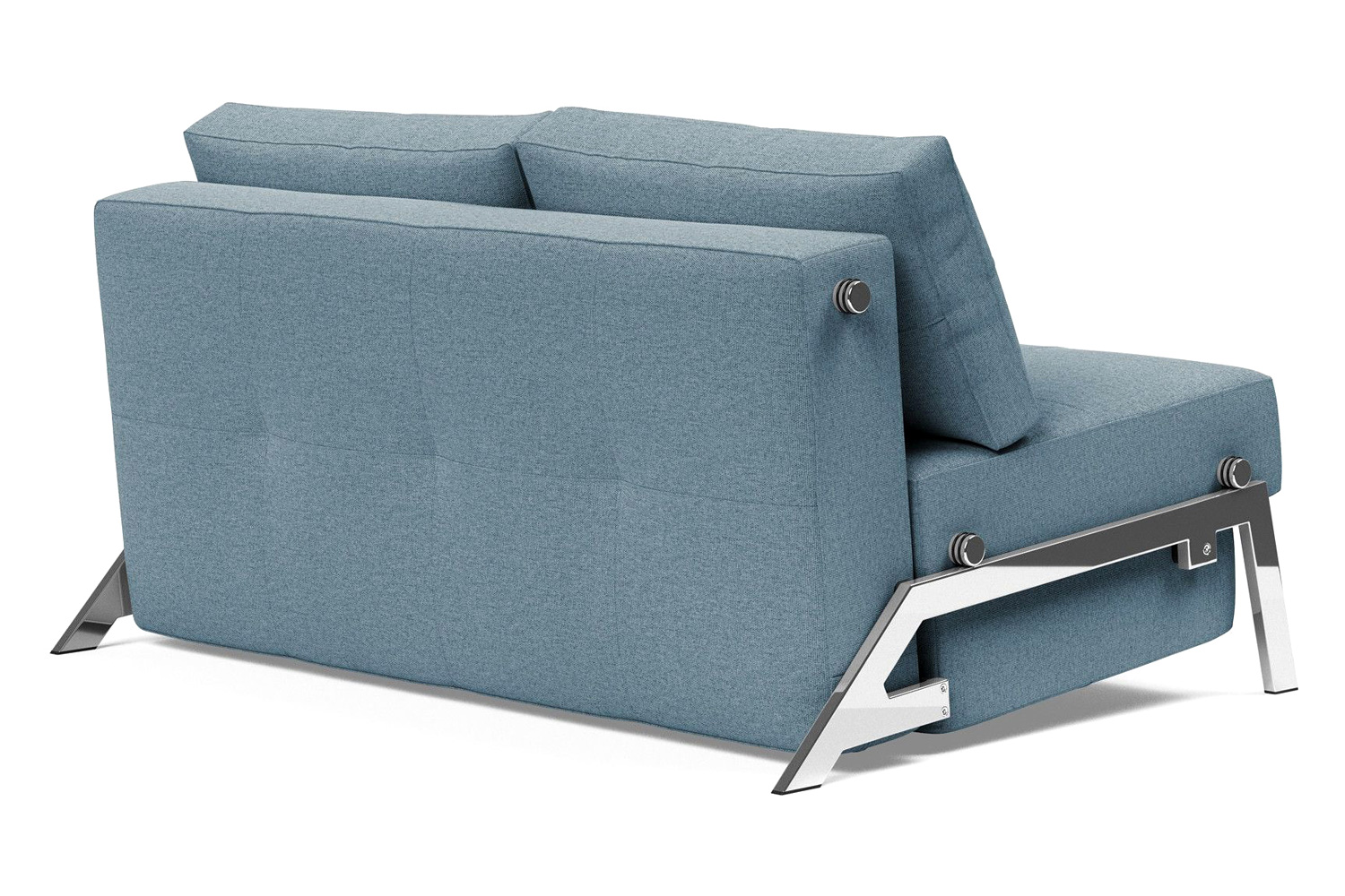 Innovation Living Cubed Full Size Sofa Bed with Chrome legs - 558 Soft Indigo