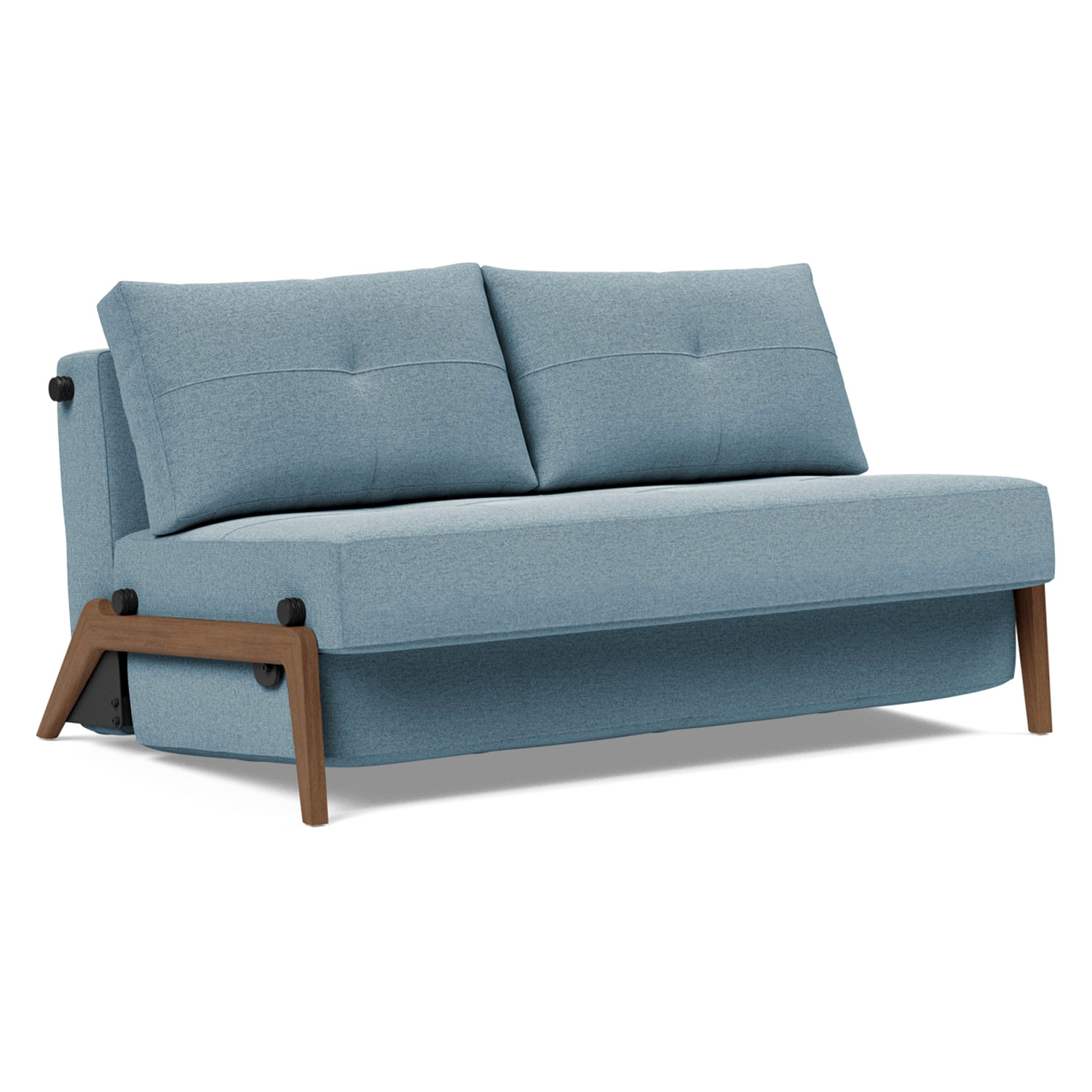 Innovation Living - Cubed Full Size Sofa Bed with Dark Wood Legs