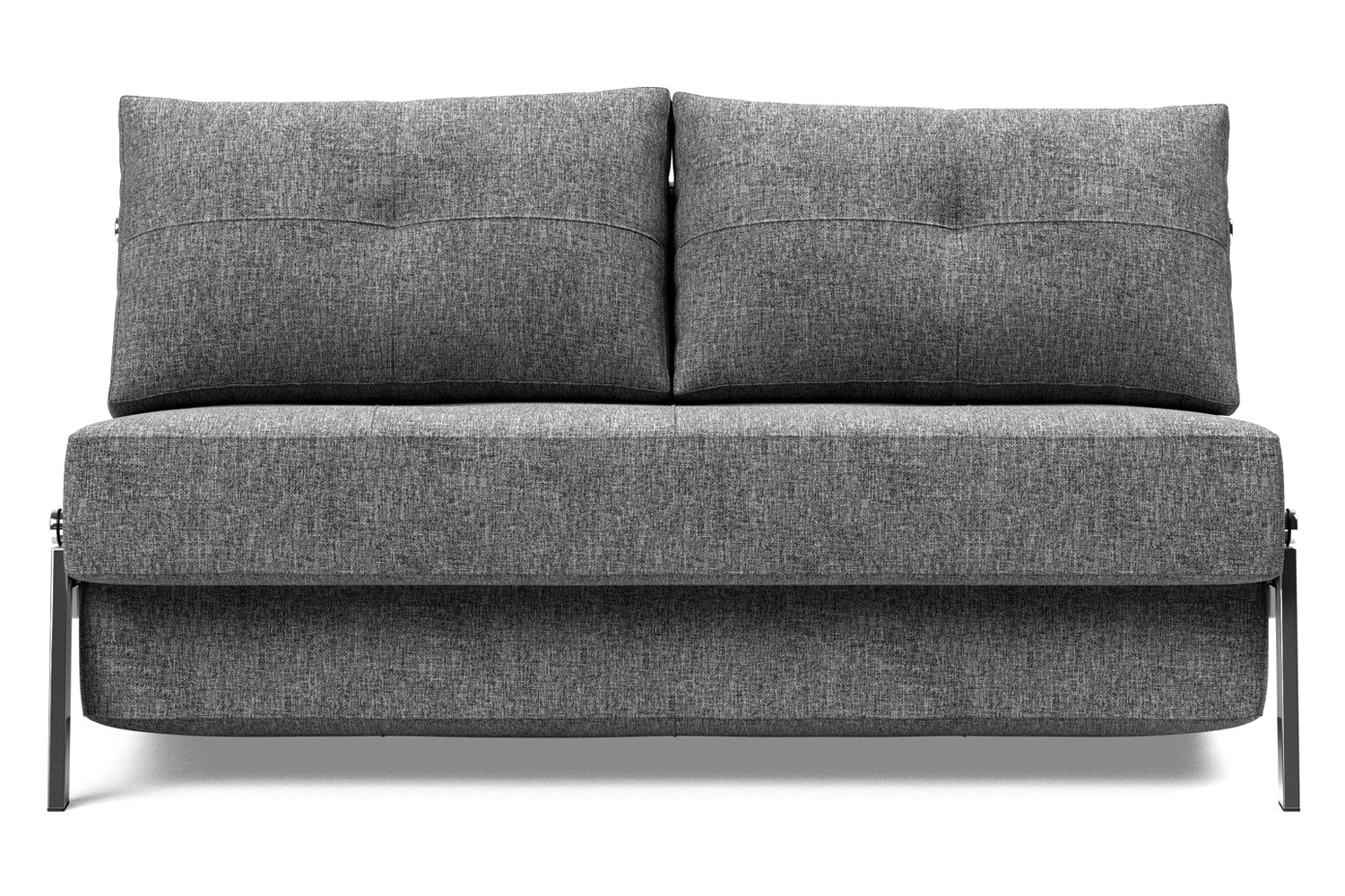 Innovation Living Cubed Full Size Sofa Bed with Chrome legs - 563 Twist Charcoal