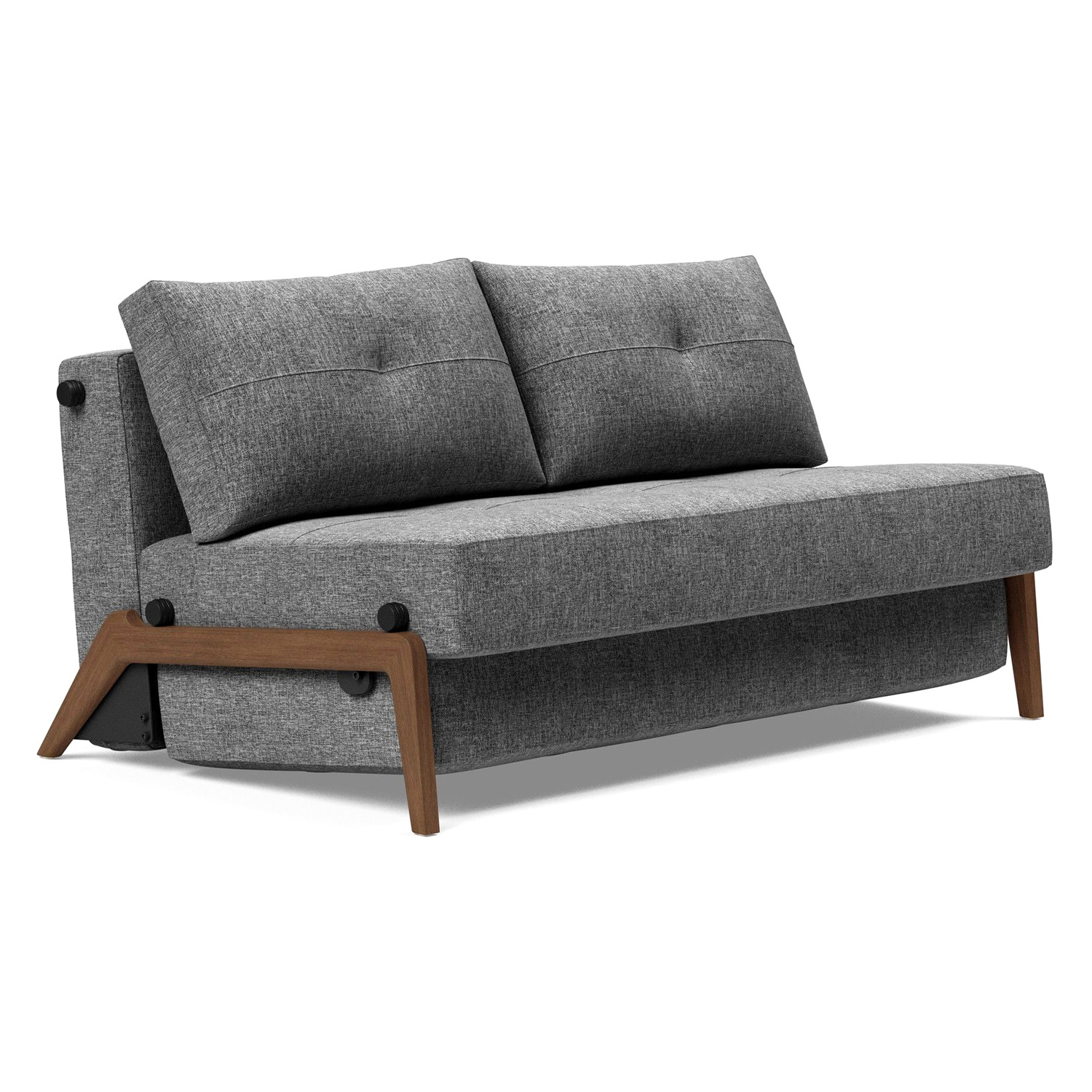 Innovation Living - Cubed Full Size Sofa Bed with Dark Wood Legs