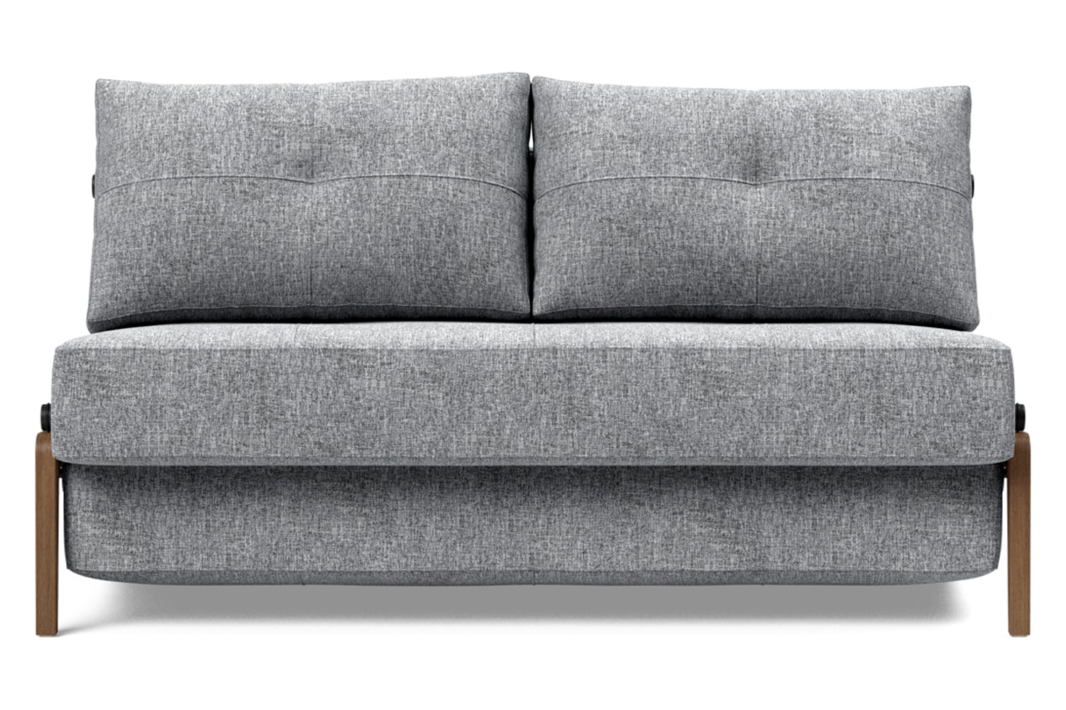 Innovation Living Cubed Full Size Sofa Bed with Dark Wood Legs - 565 Twist Granite