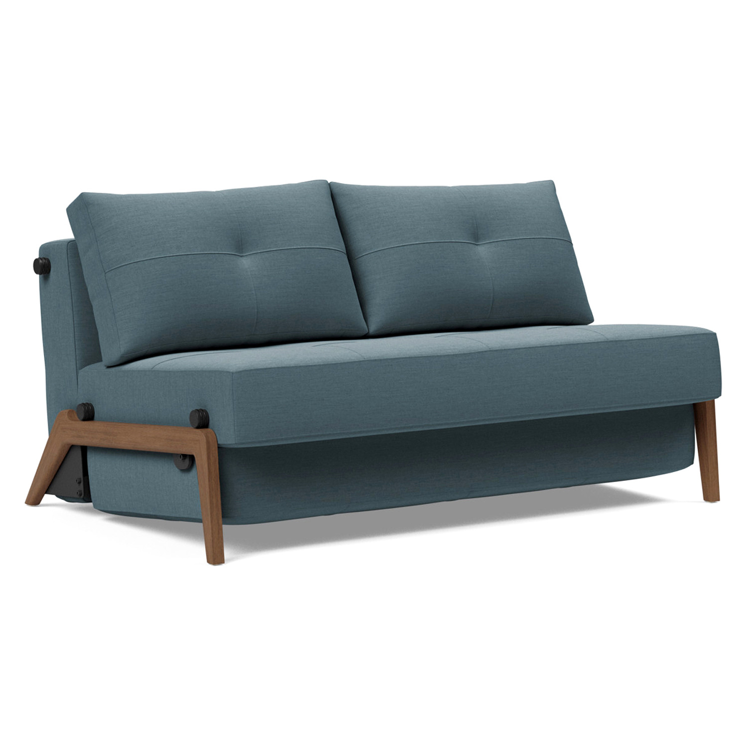 Innovation Living - Cubed Full Size Sofa Bed with Dark Wood Legs