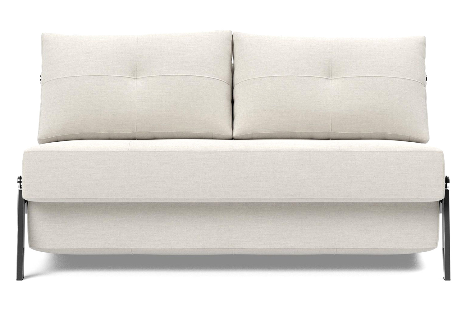 Innovation Living Cubed Full Size Sofa Bed with Chrome legs - 574 Vivus Dusty Off White