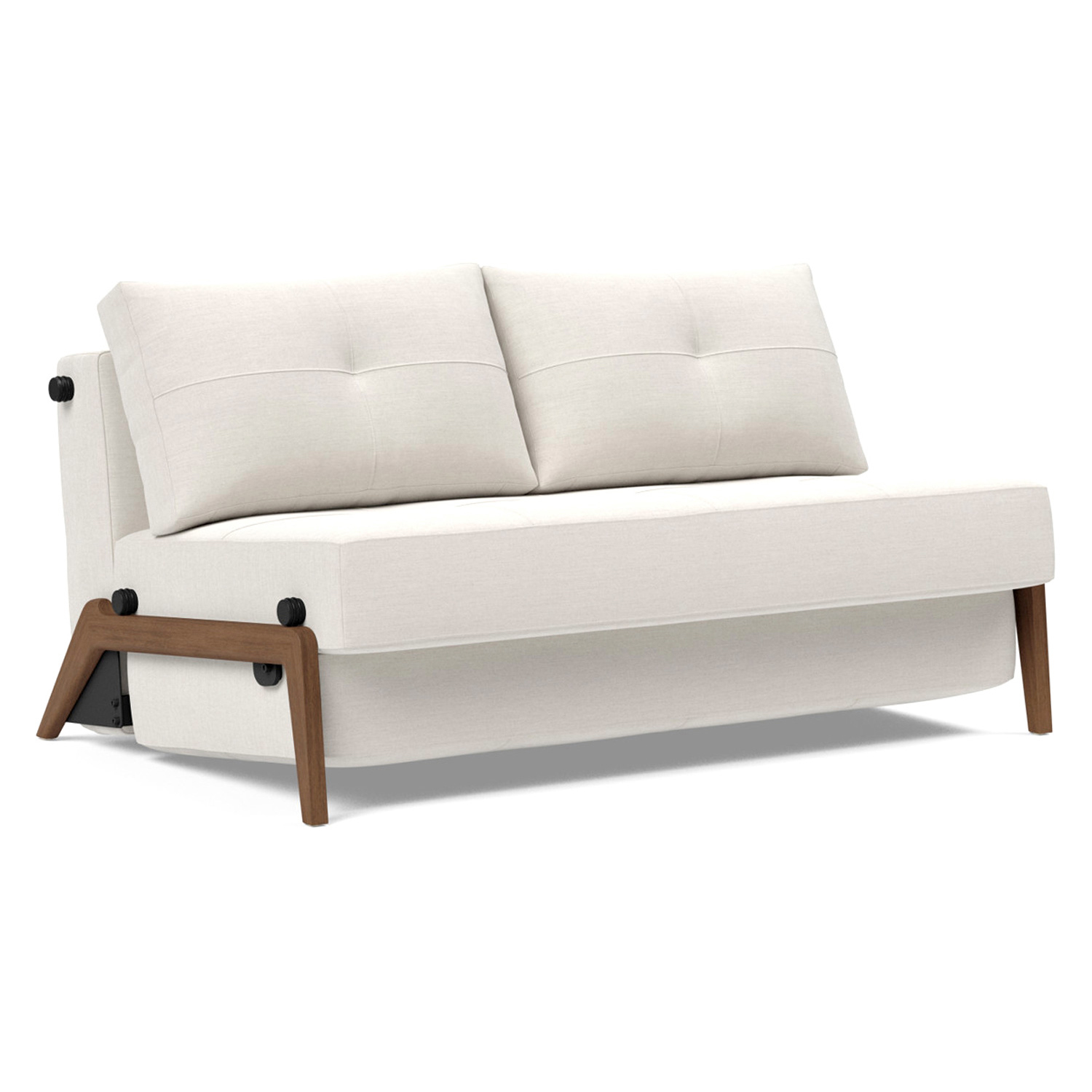 Innovation Living - Cubed Full Size Sofa Bed with Dark Wood Legs