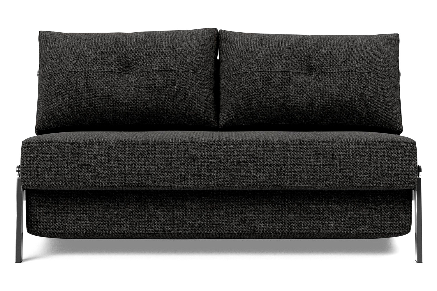 Innovation Living Cubed Full Size Sofa Bed with Chrome legs - 577 Kenya Dark Gray