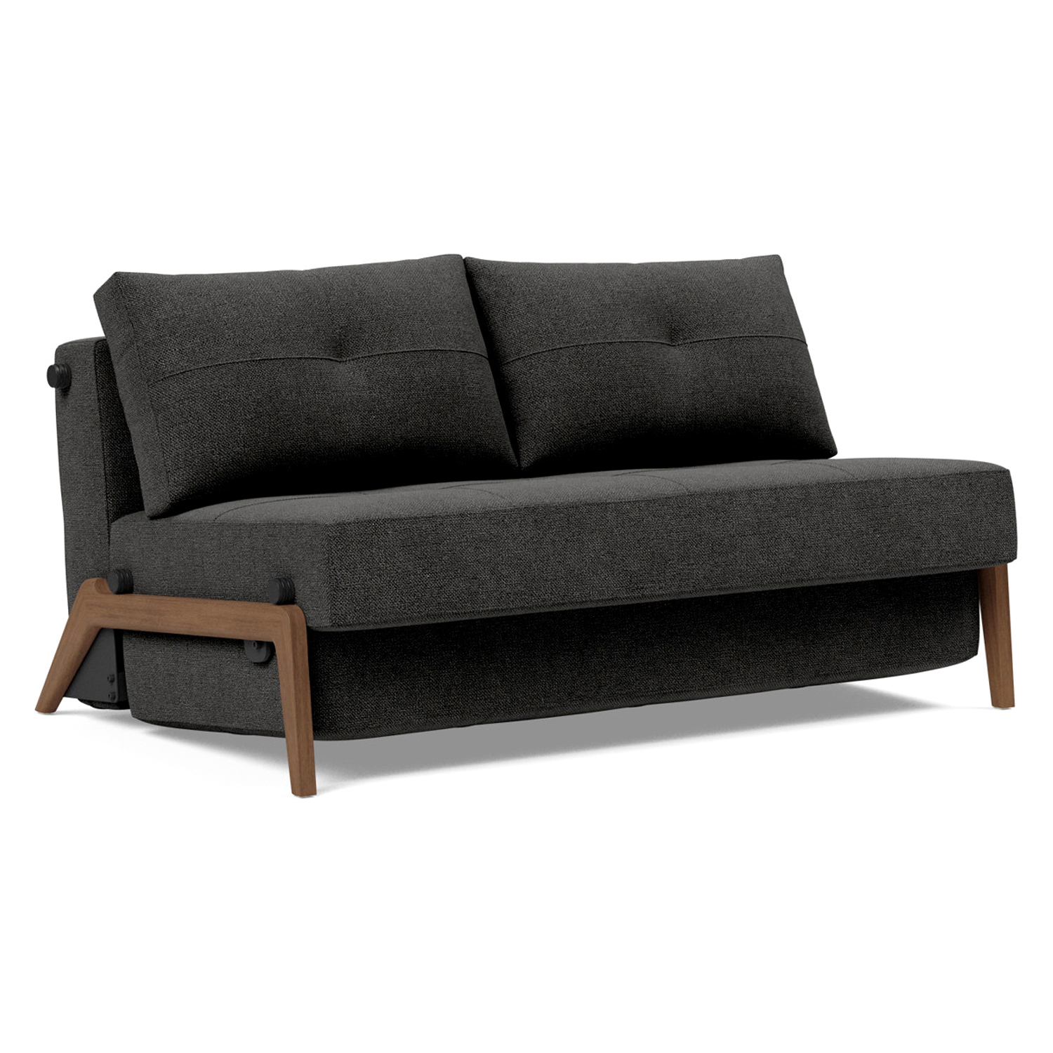 Innovation Living - Cubed Full Size Sofa Bed with Dark Wood Legs