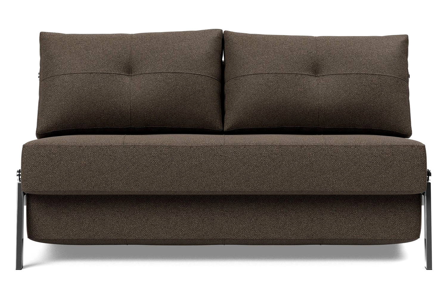 Innovation Living Cubed Full Size Sofa Bed with Chrome legs - 578 Kenya Taupe