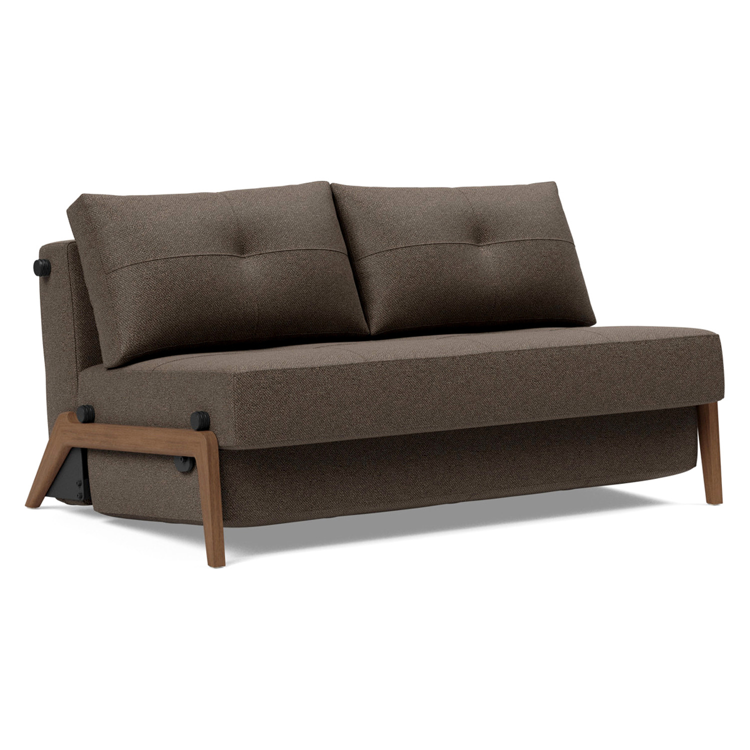 Innovation Living - Cubed Full Size Sofa Bed with Dark Wood Legs