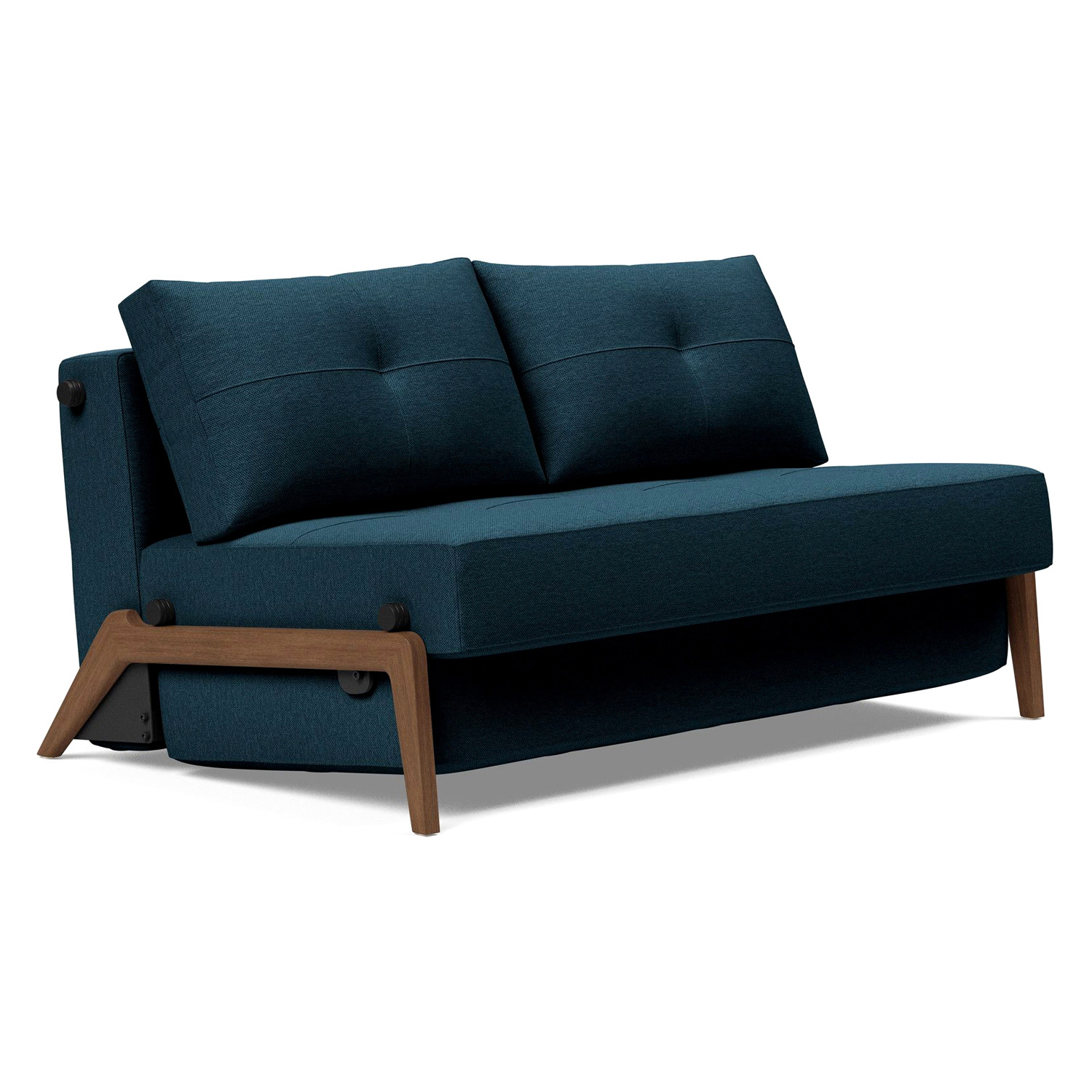 Innovation Living - Cubed Full Size Sofa Bed with Dark Wood Legs