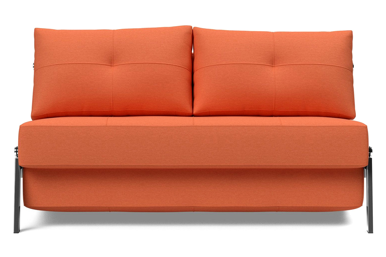 Innovation Living Cubed Full Size Sofa Bed with Chrome legs - 581 Argus Rust