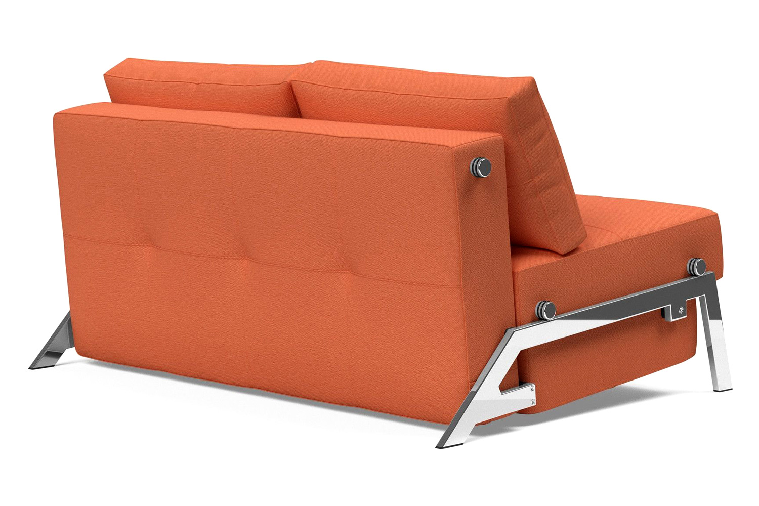 Innovation Living Cubed Full Size Sofa Bed with Chrome legs - 581 Argus Rust