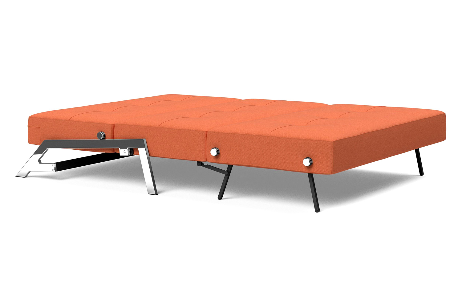 Innovation Living Cubed Full Size Sofa Bed with Chrome legs - 581 Argus Rust
