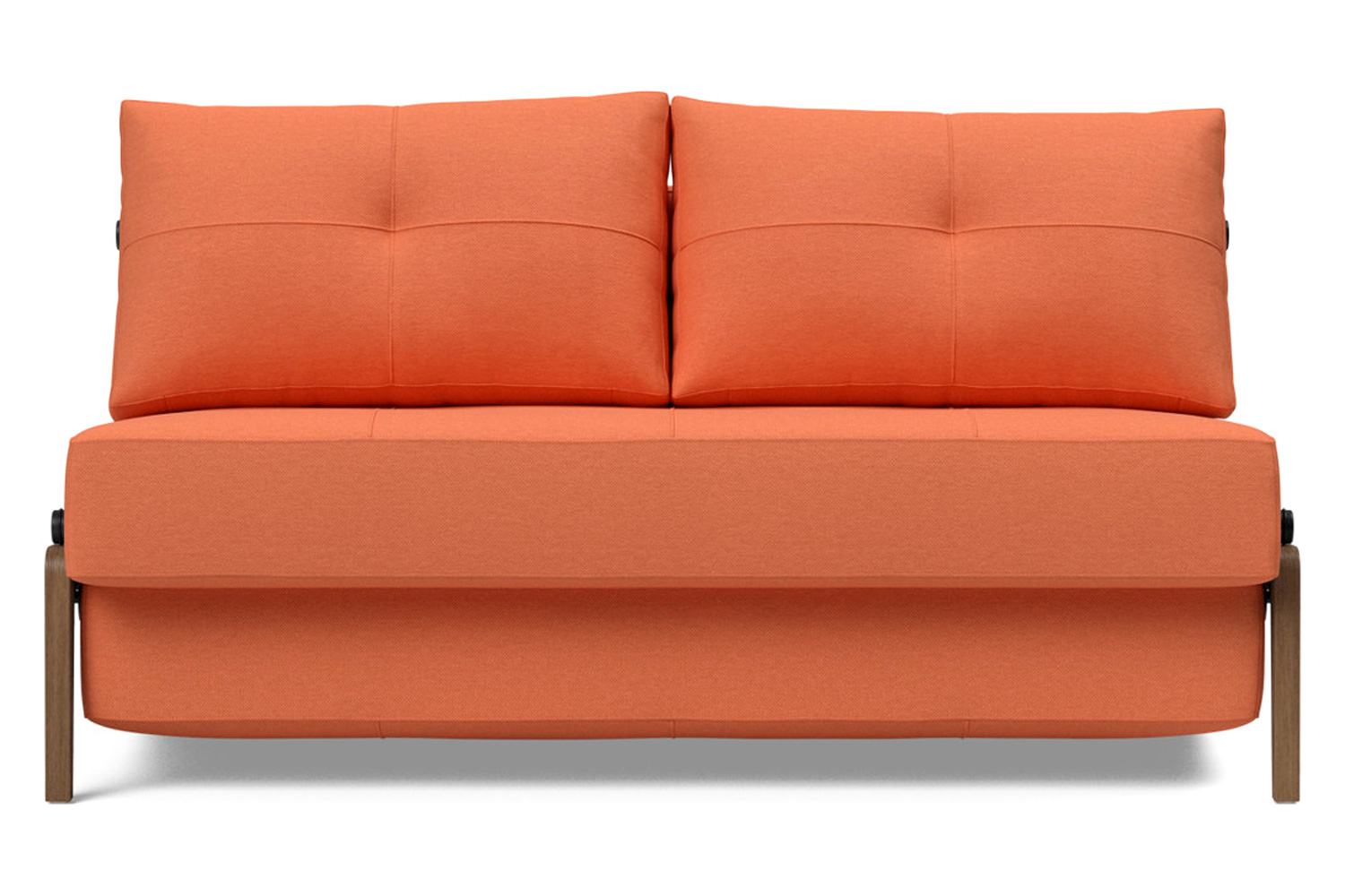 Innovation Living Cubed Full Size Sofa Bed with Dark Wood Legs - 581 Argus Rust
