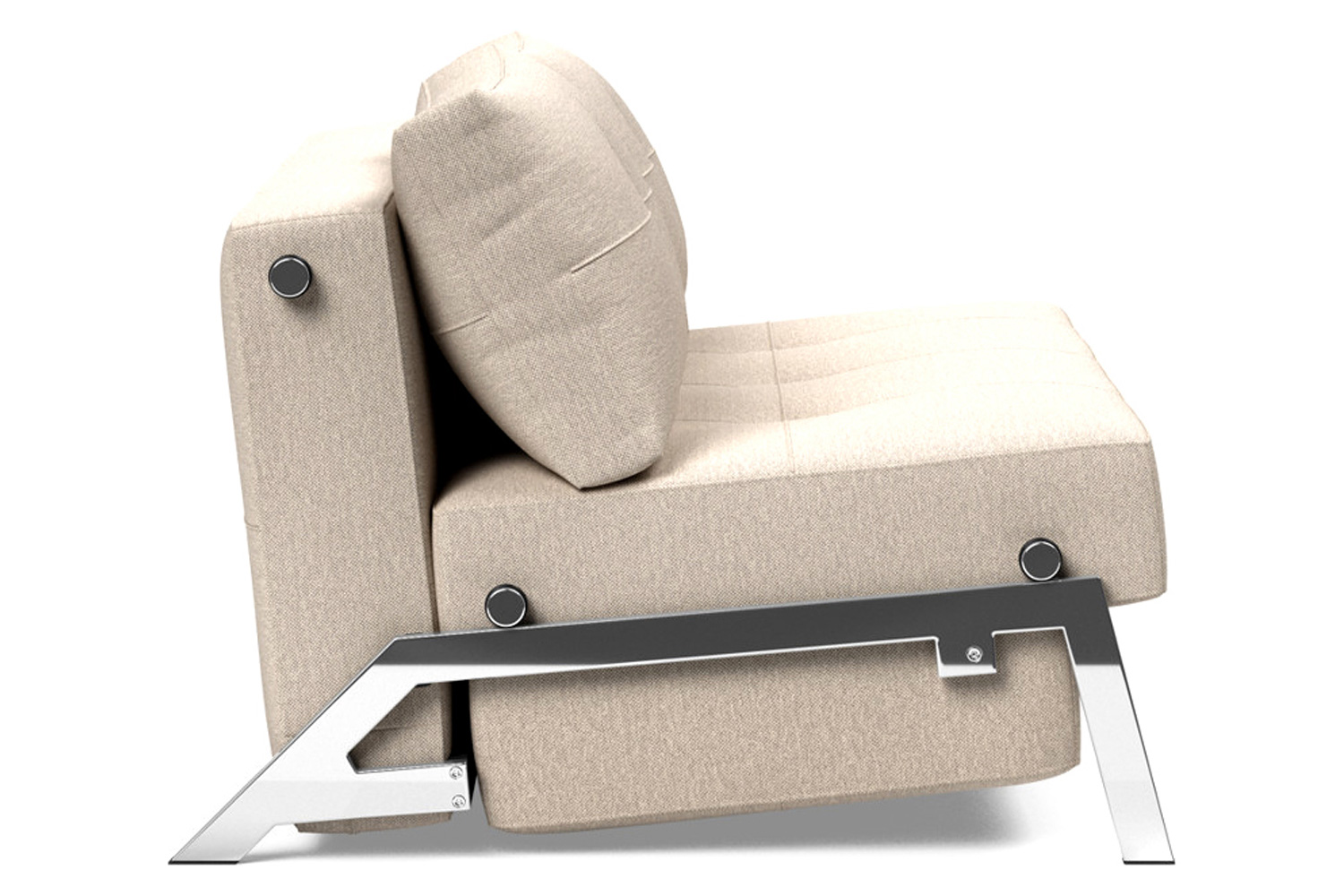 Innovation Living Cubed Full Size Sofa Bed with Chrome legs - 584 Argus Natural