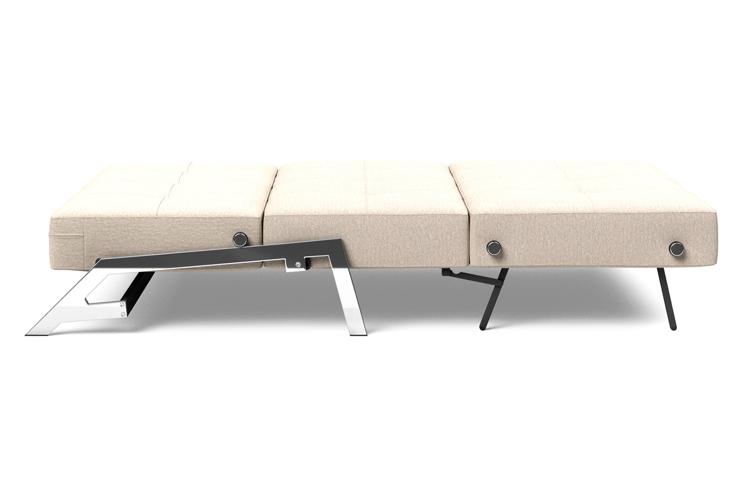 Innovation Living Cubed Full Size Sofa Bed with Chrome legs - 584 Argus Natural