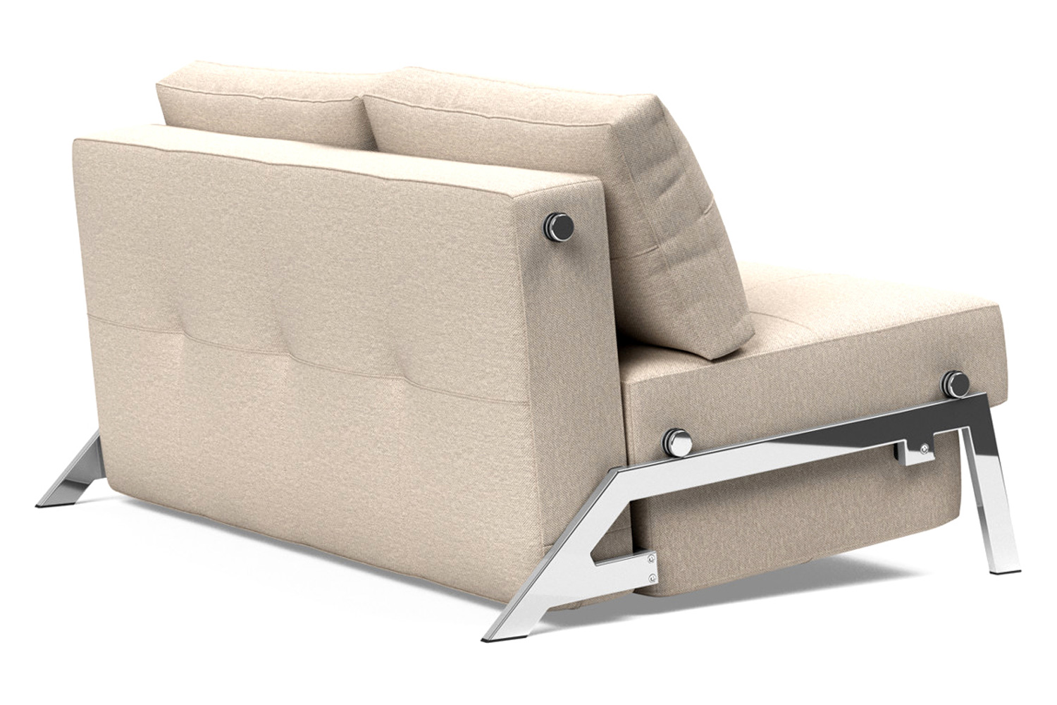 Innovation Living Cubed Full Size Sofa Bed with Chrome legs - 584 Argus Natural