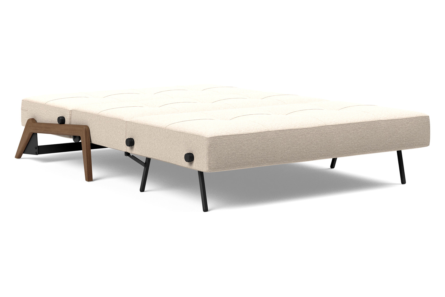 Innovation Living Cubed Full Size Sofa Bed with Dark Wood Legs - 584 Argus Natural