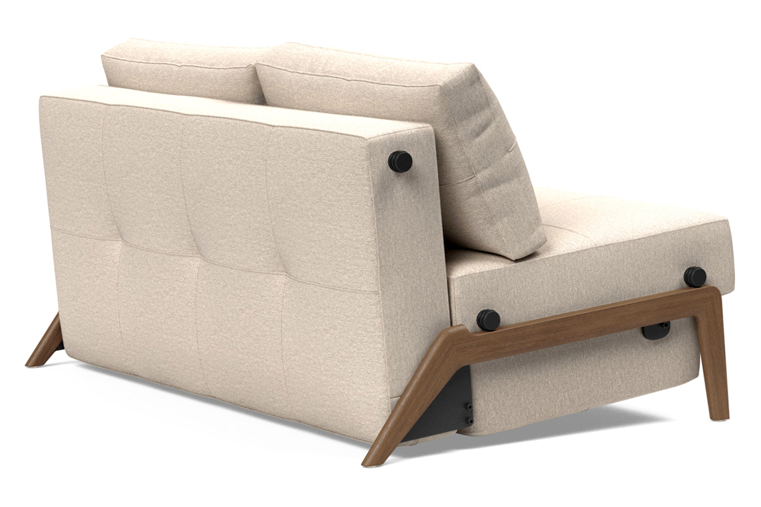 Innovation Living Cubed Full Size Sofa Bed with Dark Wood Legs - 584 Argus Natural
