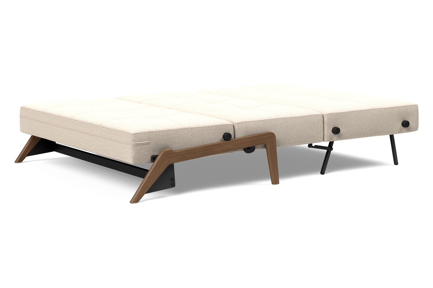 Innovation Living Cubed Full Size Sofa Bed with Dark Wood Legs - 584 Argus Natural