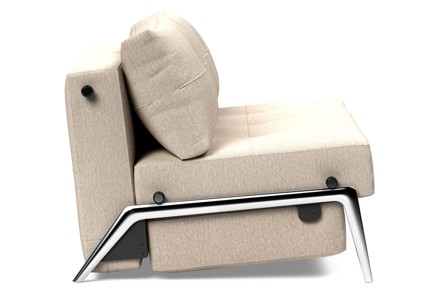 Innovation Living Cubed Full Size Sofa Bed with Alu Legs - 584 Argus Natural
