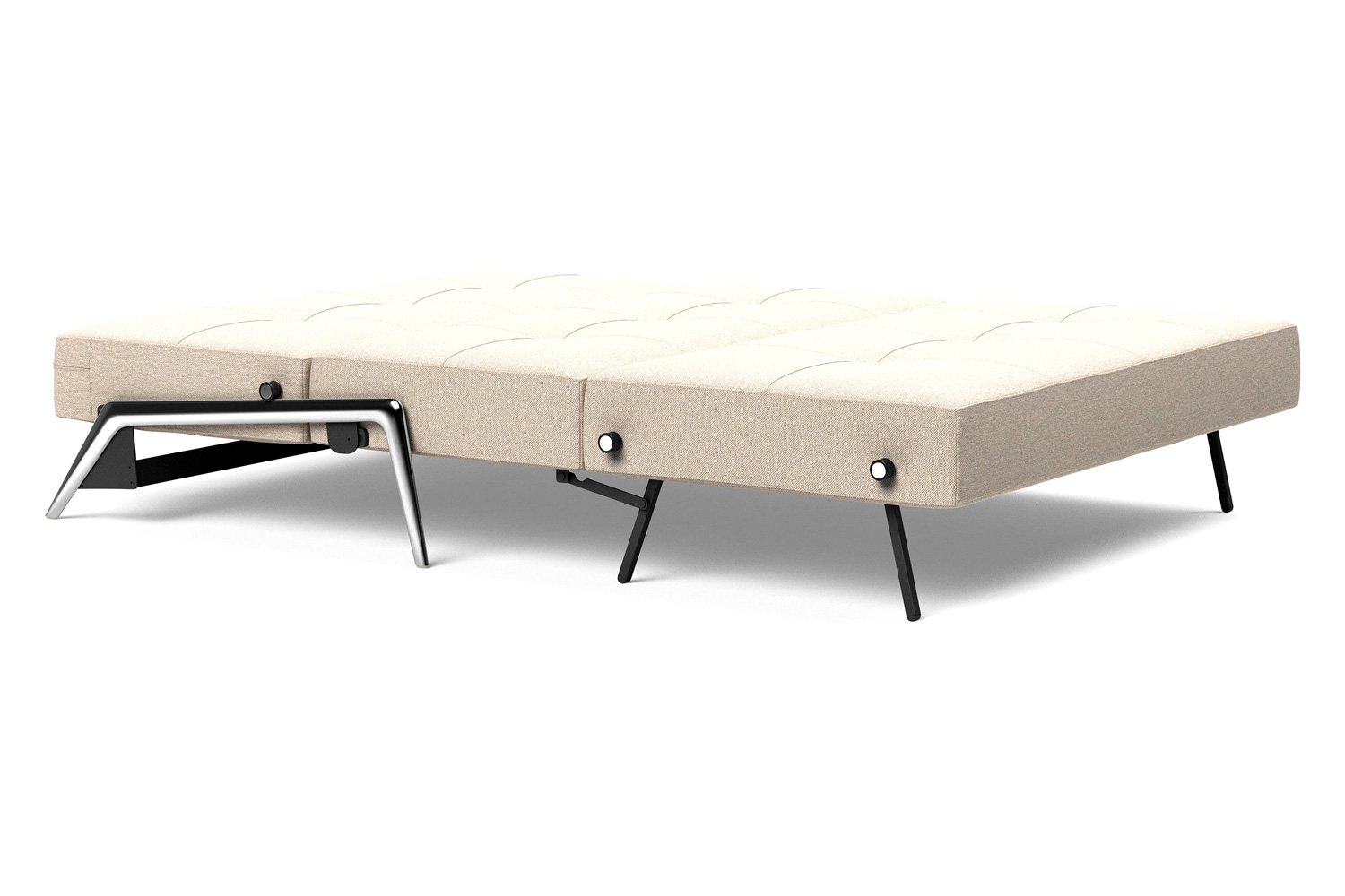 Innovation Living Cubed Full Size Sofa Bed with Alu Legs - 584 Argus Natural