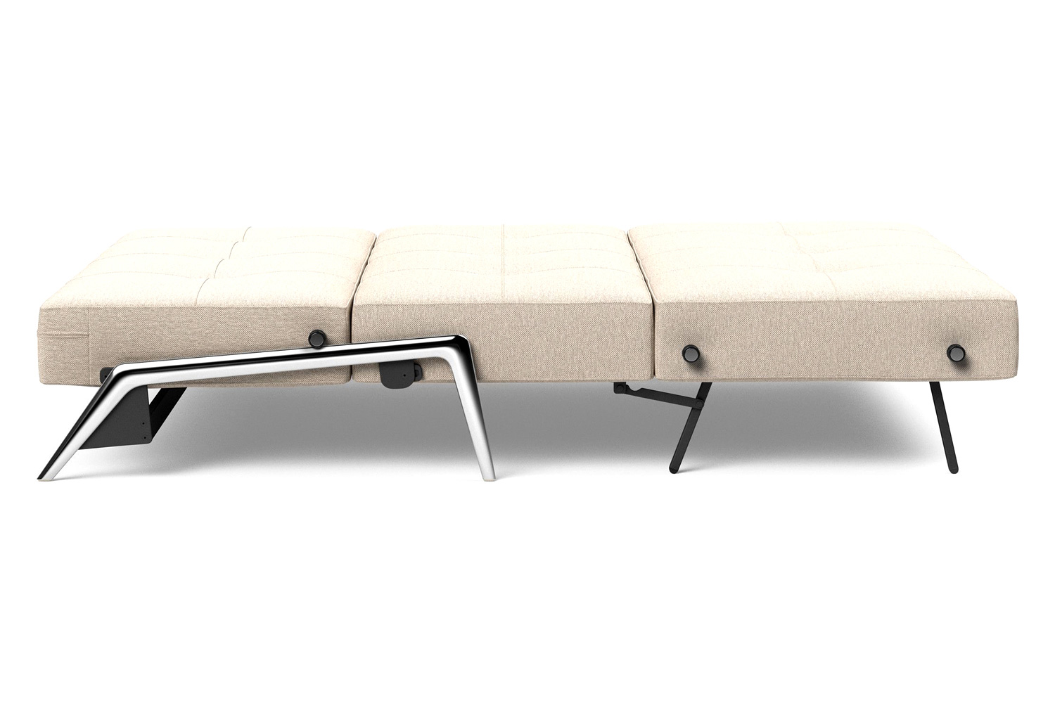 Innovation Living Cubed Full Size Sofa Bed with Alu Legs - 584 Argus Natural